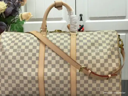 Official oldcobbler BANDOULIÈRE VUITTON KEEPALL 50 LOUIS 0515